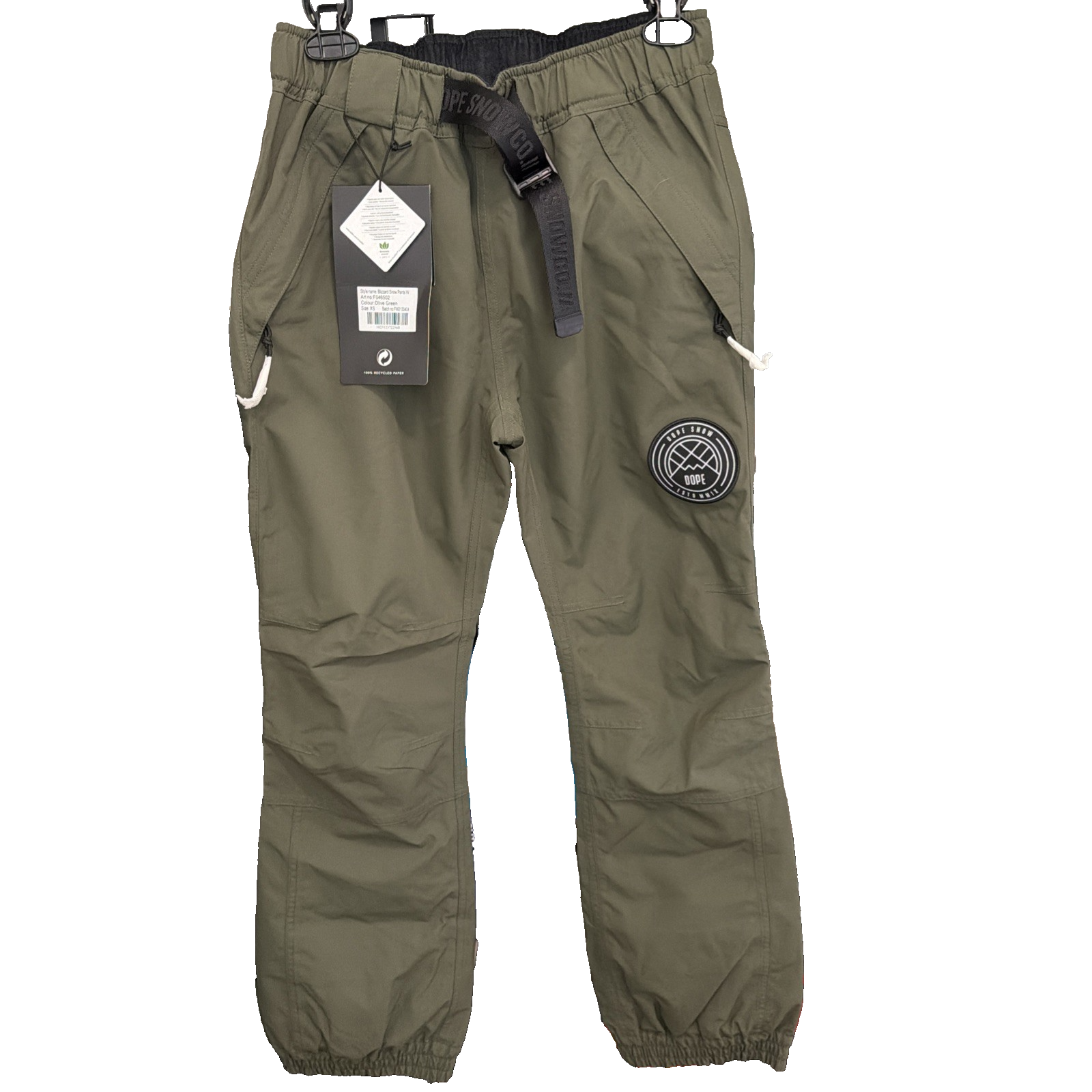 Nwt Dope Blizzard Snow Pants W Olive Green Size Xs — image 2 of 8